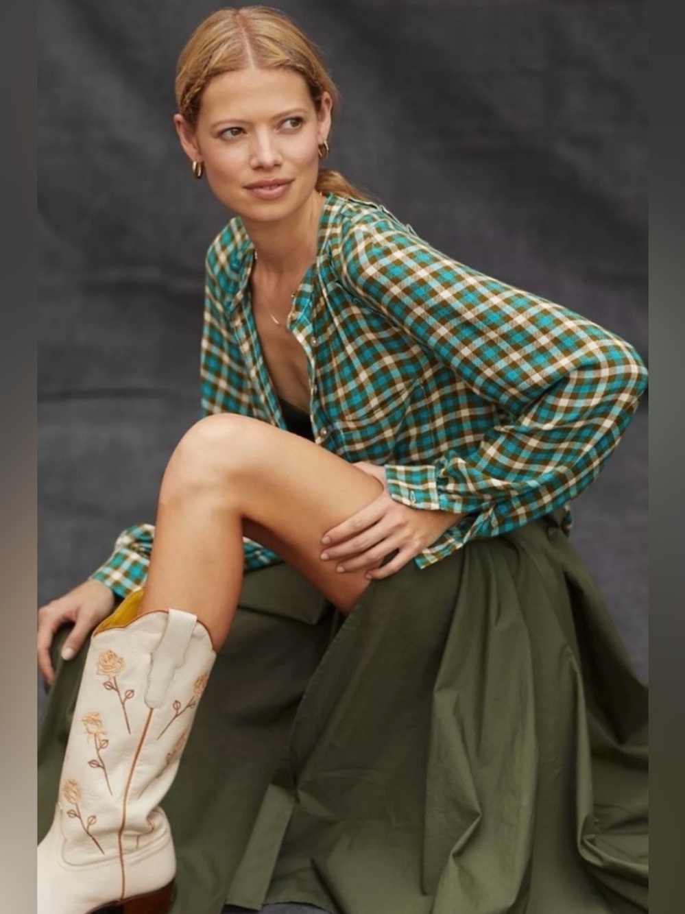 Anthropologie Pilcro Camisa Breezy Buttondown